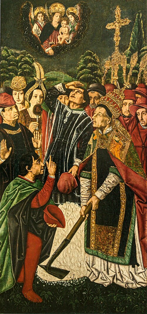 El miracle de la neu, 1479, Bartolomé Bermejo