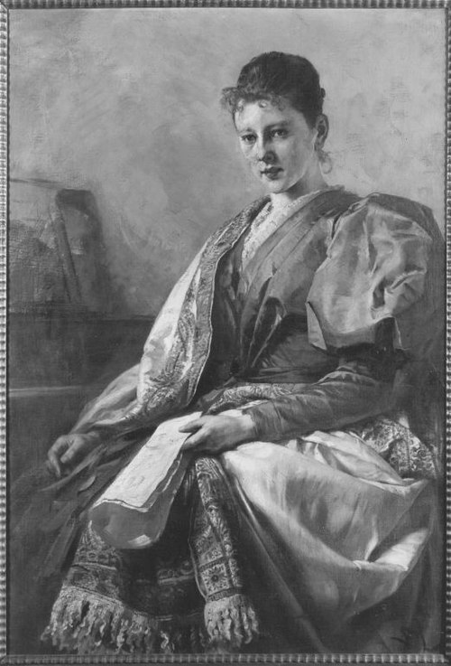 Bildnis der Frau Neugebauer, 1894, Wilhelm von Lindenschmit