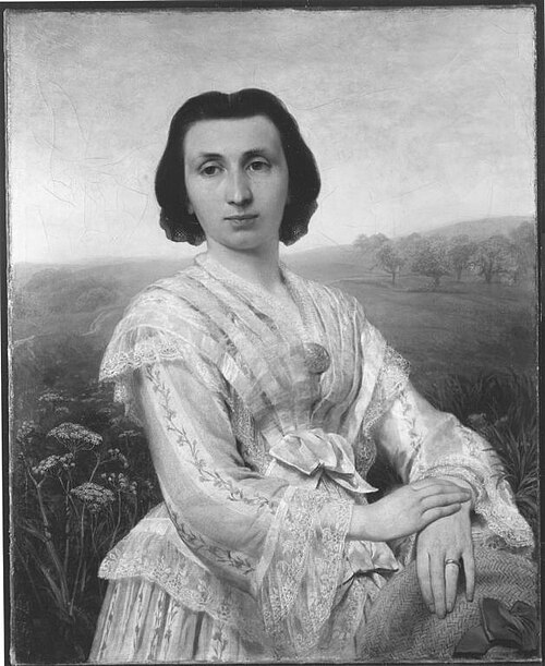 Die Frau des Künstlers, 1857, Wilhelm von Lindenschmit