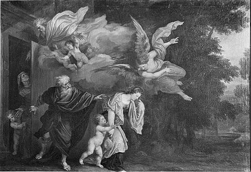 The dismissal of Hagar, 1670, Joachim von Sandrart