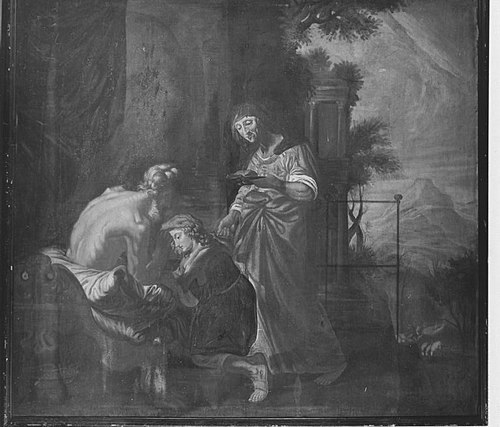 Isaak segnet Jakob (Kopie nach), , Joachim von Sandrart