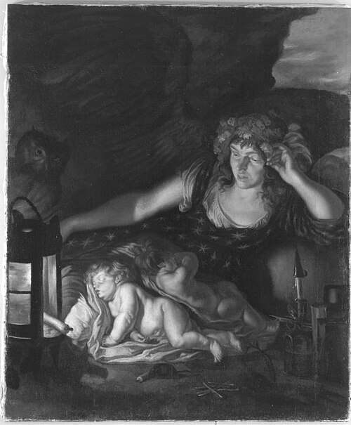 Die Nacht, 1647, Joachim von Sandrart