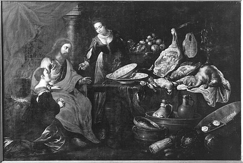 Christus bei Maria und Martha (?), 1647, Joachim von Sandrart