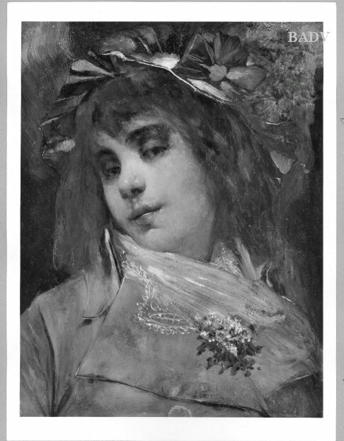 Head of girl, 1869, Mihály Munkácsy
