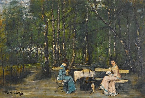 An afternoon in the park, 1880, Mihály Munkácsy