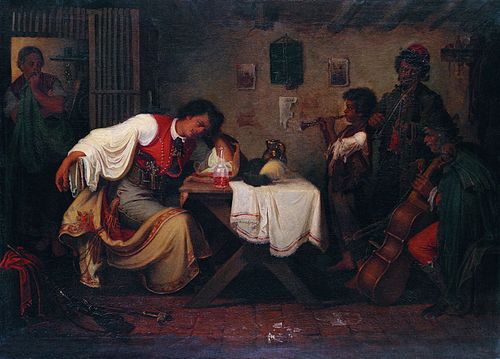 Búsuló betyár, 1867, Mihály Munkácsy