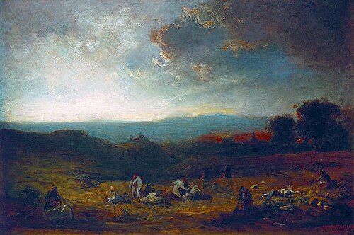 The Battlefield of Isaszeg, 1867, Mihály Munkácsy