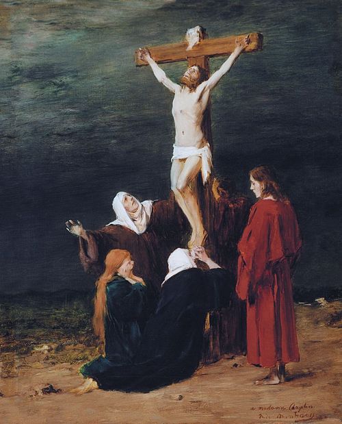 Christ on the Cross (Study painting), 1882, Mihály Munkácsy