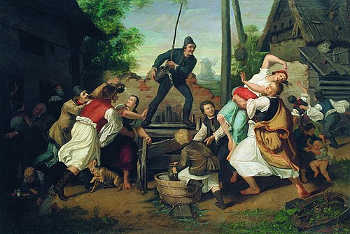 Easter Sprinkling, 1865, Mihály Munkácsy