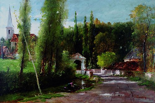 Colpachi park bejárata, 1888, Mihály Munkácsy