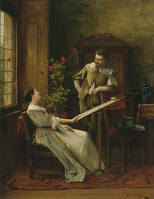 Flirt, 1888, Mihály Munkácsy