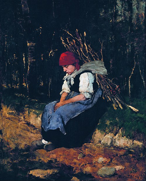 Woman Carrying Faggot, 1873, Mihály Munkácsy