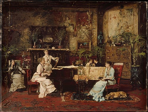 The Music Room, 1878, Mihály Munkácsy