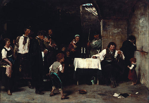 The Condemned Cell I, 1870, Mihály Munkácsy