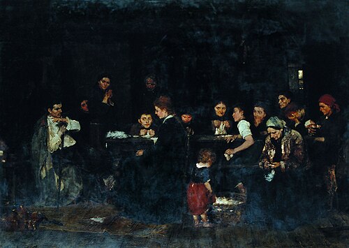 Making Lint, 1871, Mihály Munkácsy