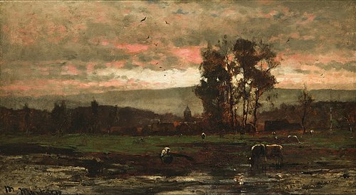 Twilight Landscape, 1882, Mihály Munkácsy