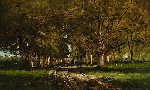 Line of Trees, 1886, Mihály Munkácsy
