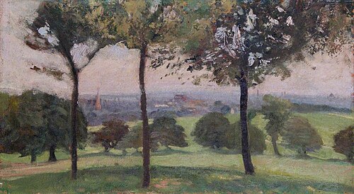 Looking towards London from the Heath, , Gaetano Meo