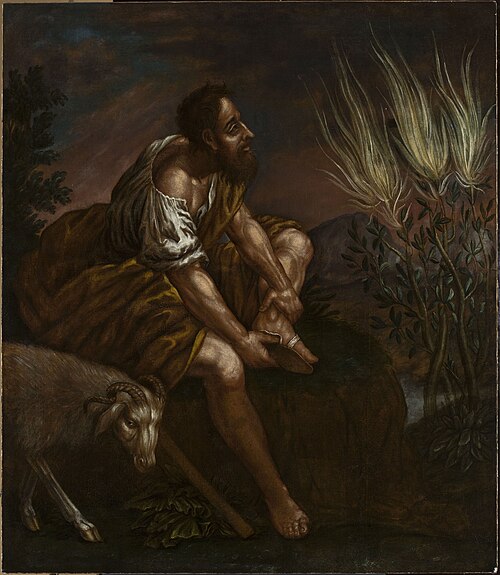 Moses before the burning bush, , Domenico Fetti