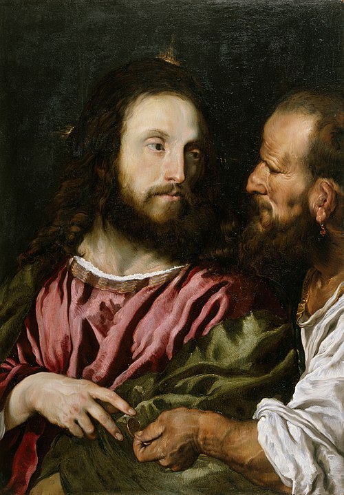 Christ and the Tribute Money, 1619, Domenico Fetti