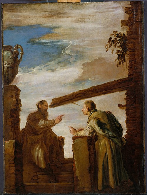 Parabole de la paille et de la poutre, 1619, Domenico Fetti