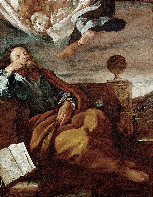 Peter's vision of a sheet with animals, 1619, Domenico Fetti