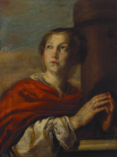 Saint Barbara, 1617, Domenico Fetti
