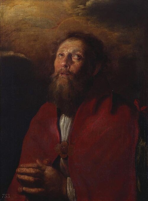 A Bearded Saint Praying, 1617, Domenico Fetti