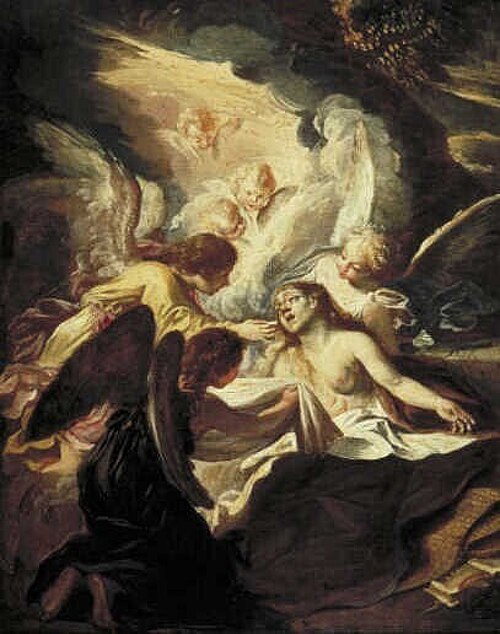 The Death of Saint Mary Magdalene, 1725, Domenico Fetti