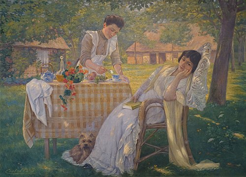 Sous les pommiers, 1912, Júlia de Cistello