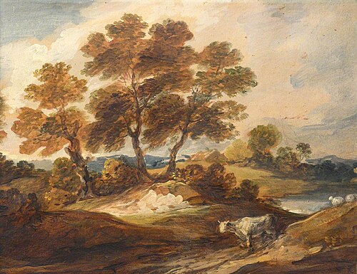 Landscape with a Cow and a Sheep, 1795, Gainsborough Dupont
