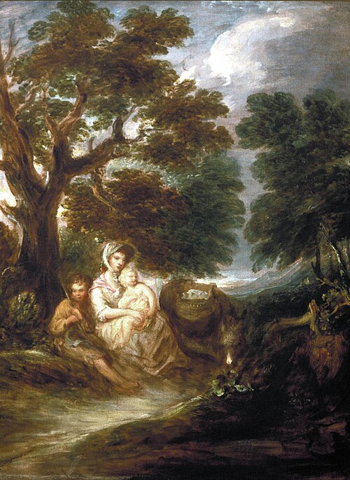 Family Group in Landscape, , Gainsborough Dupont