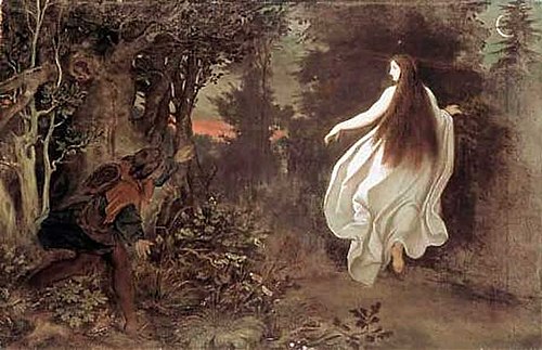Apparition in the Woods, 1858, Moritz von Schwind