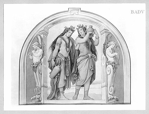 Jessonda. Zwei Mädchen mit Krügen, 1845, Moritz von Schwind