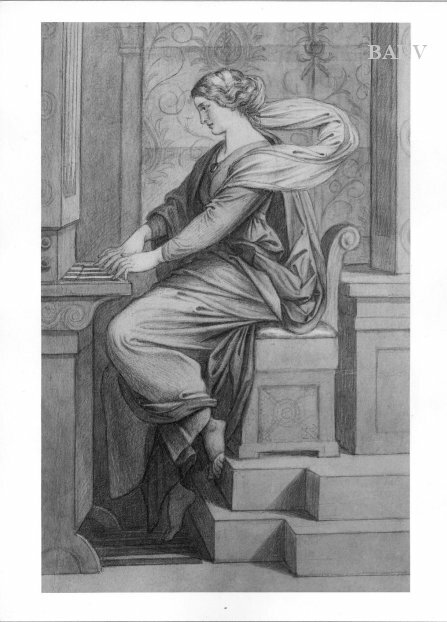 Die heilige Caecilie an der Orgel, 1845, Moritz von Schwind