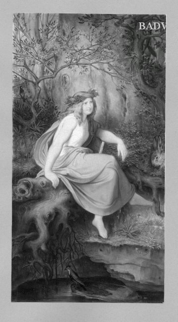 Female fairy-tale figure at rock, 1829, Moritz von Schwind
