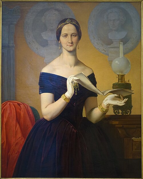 Portrait of the singer Caroline Hetzenecker, 1848, Moritz von Schwind