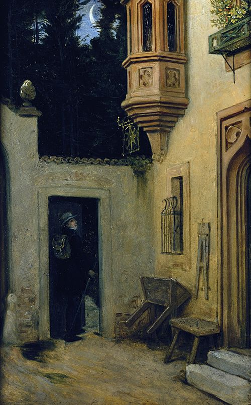 Farewell at Dawn, 1859, Moritz von Schwind