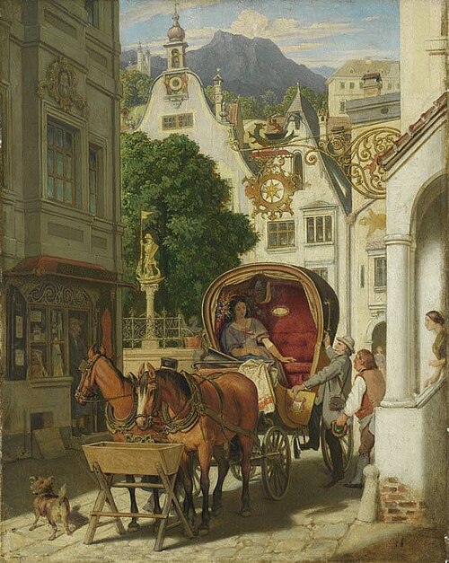 voyage de noces, 1850, Moritz von Schwind
