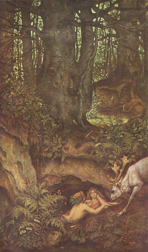 Nixen an der Waldquelle, 1846, Moritz von Schwind