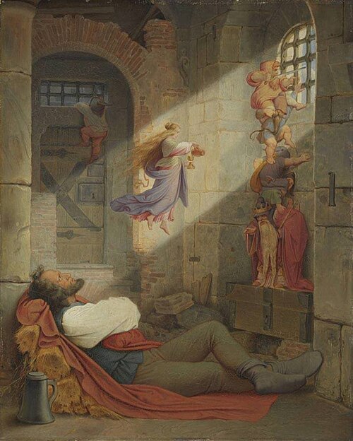 The Prisoner's Dream, 1836, Moritz von Schwind