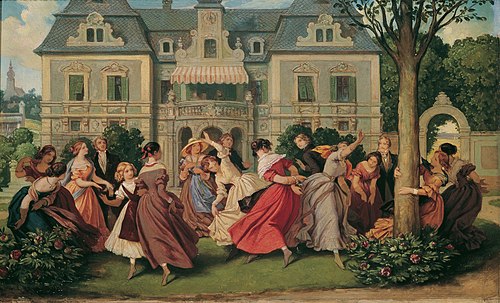Gesellschaftsspiel, , Moritz von Schwind