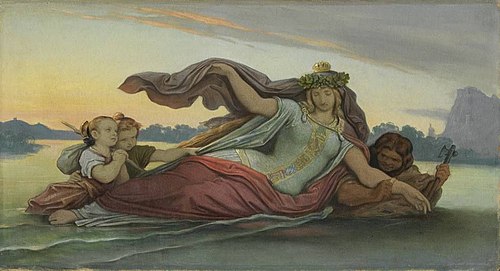 Die Donau mit ihren Nebenflüssen, 1860, Moritz von Schwind
