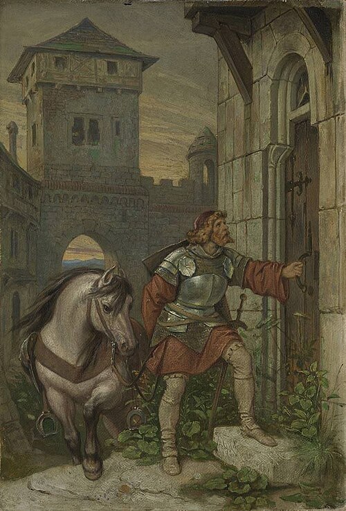 Heimkehrender Ritter, 1846, Moritz von Schwind