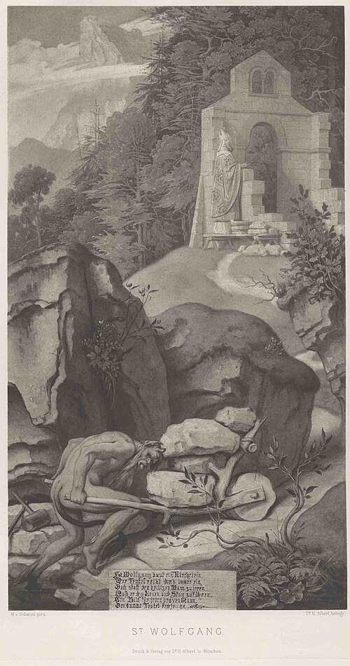 Legende vom Bischof und dem Teufel, 1854, Moritz von Schwind