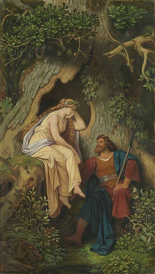 King Krokus and the wood Nymph, 1857, Moritz von Schwind
