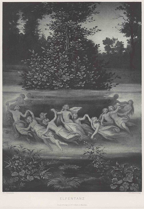 Elfentanz im Erlenhain, 1860, Moritz von Schwind