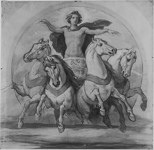 Helios mit dem Rossegespann, 1869, Moritz von Schwind