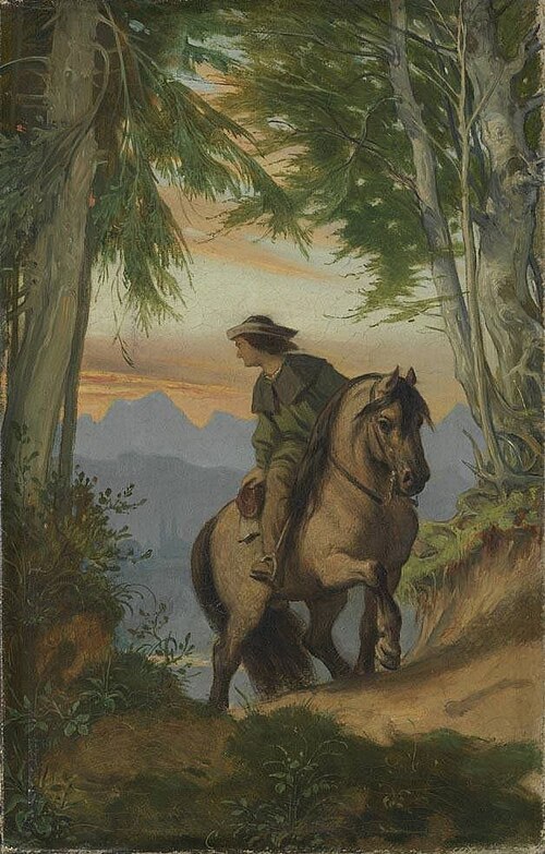 Abschied vom Tal, 1846, Moritz von Schwind