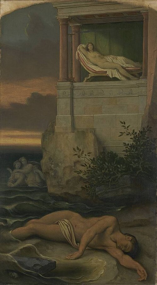 Hero und Leander, 1863, Moritz von Schwind